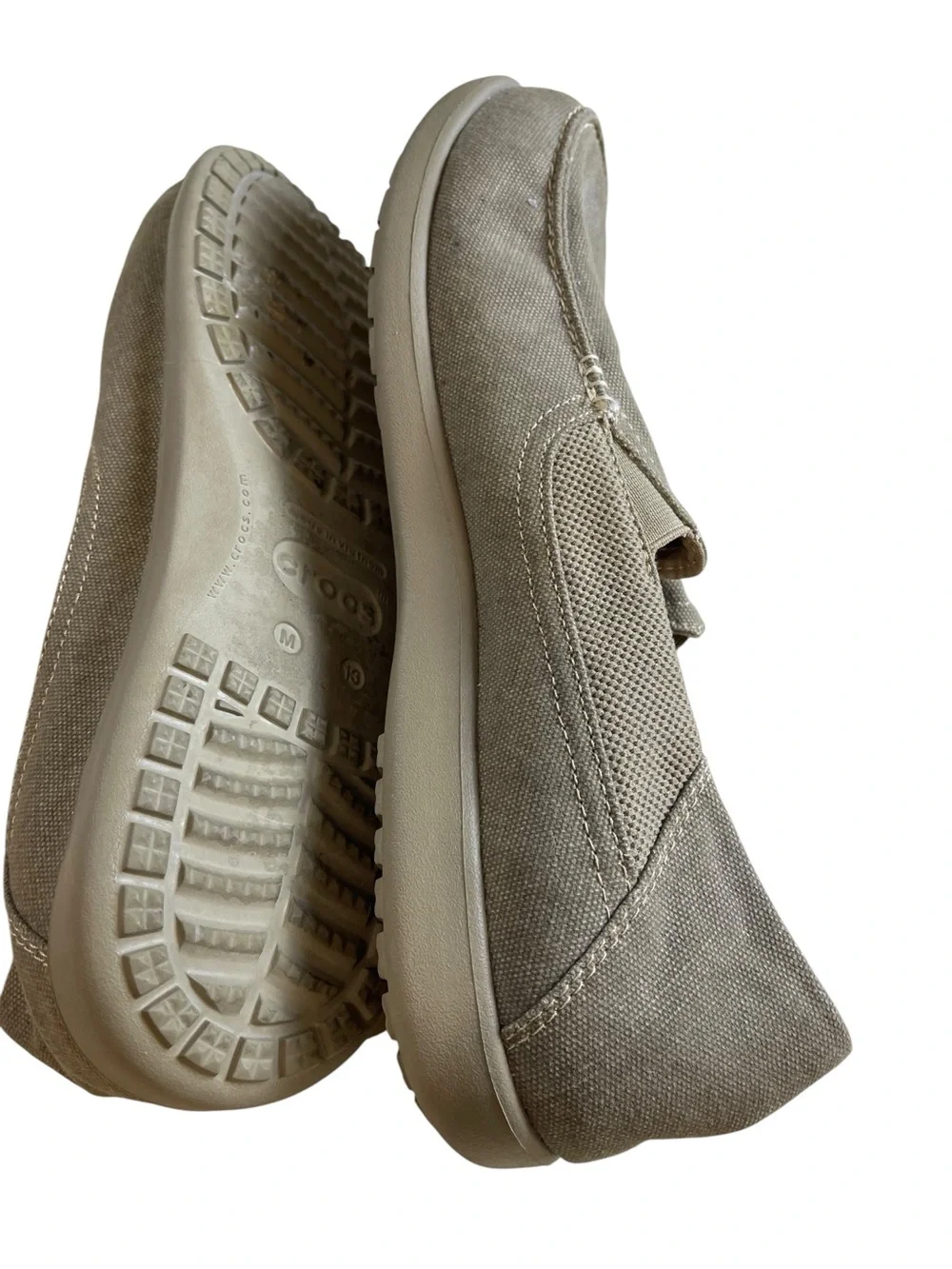 Men’s Crocs Loafers tan size 13